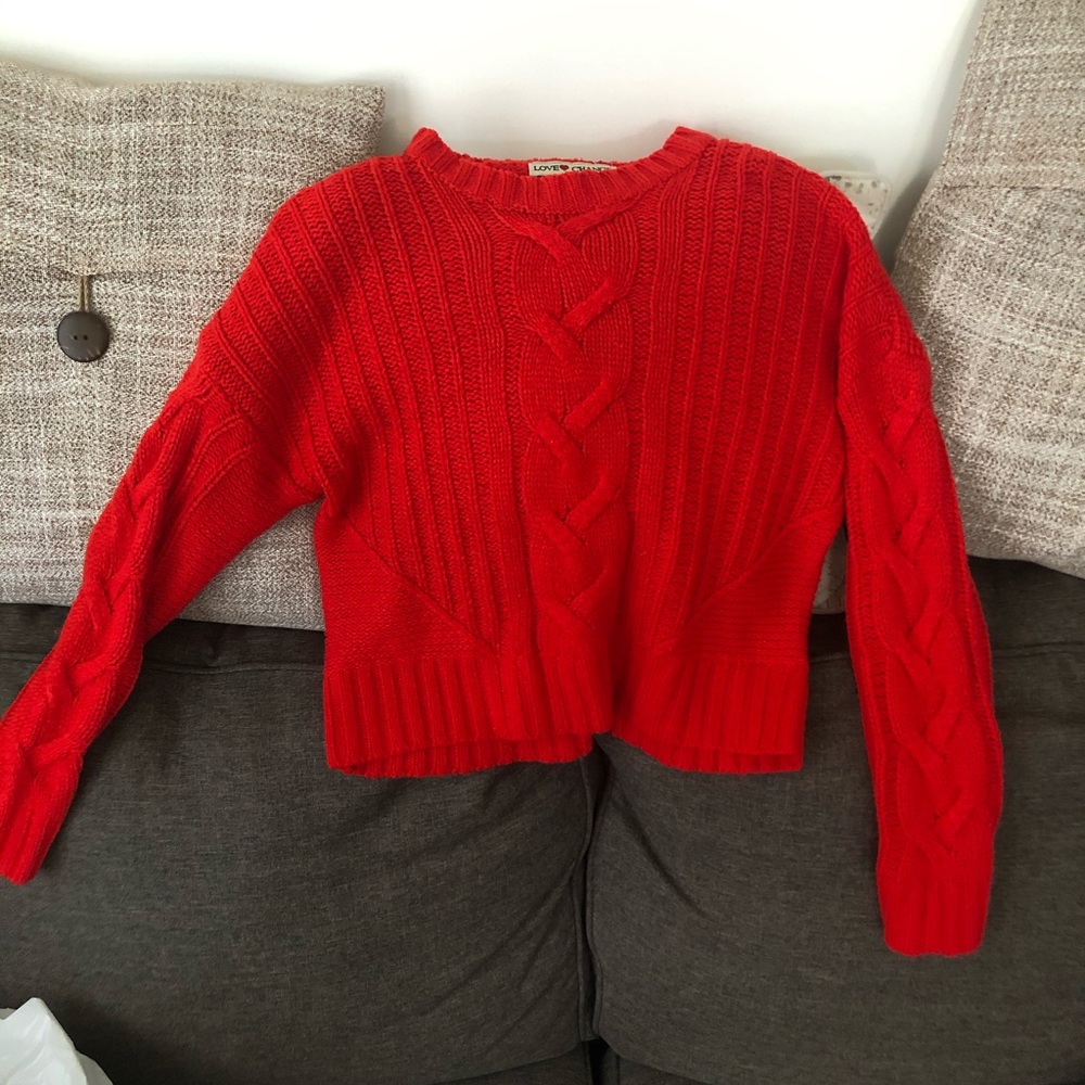 Red sweater